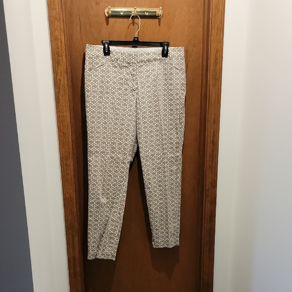 Zac & Rachel Women's Khaki Patterned Chinos